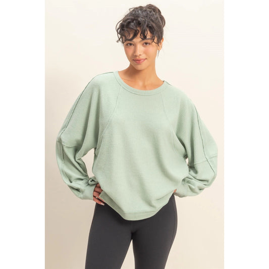 Waffle Long Sleeve Top