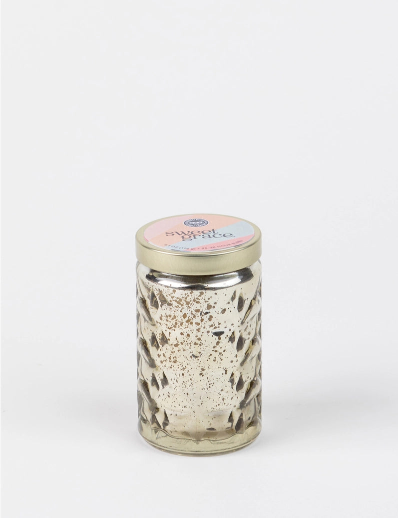 Sweet Grace Gold Glass Candle