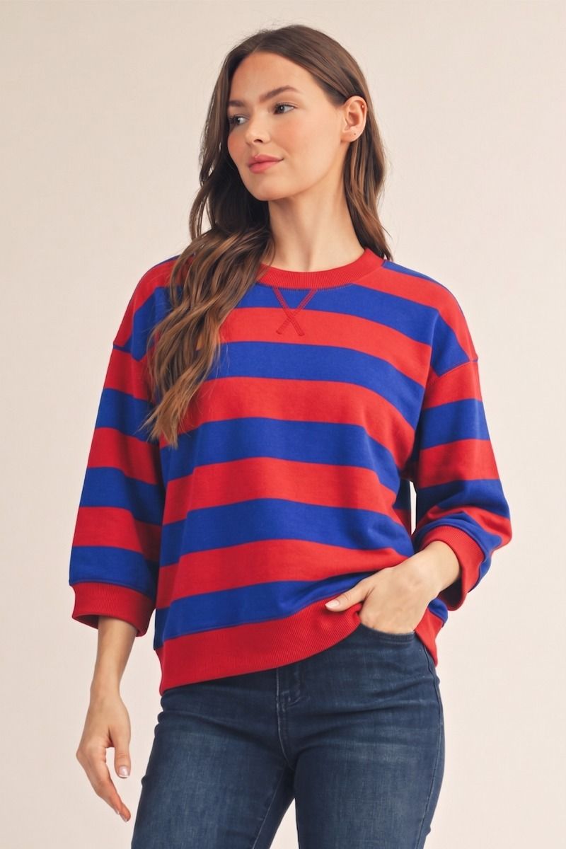Royal Stripe Pullover