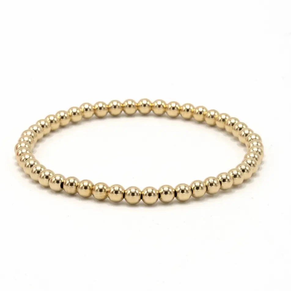 4mm 14k Gold Filled Karma Waterproof Bracelet