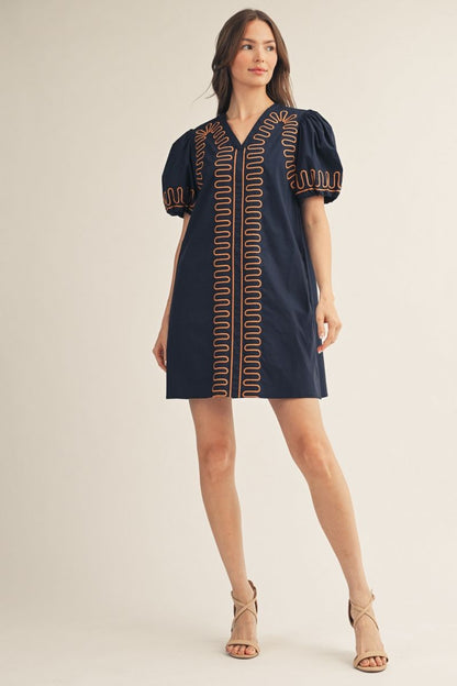 Abstract Shift Dress