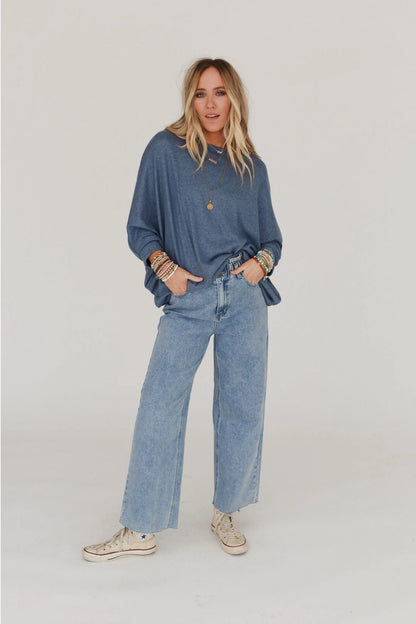 Fly with Me Batwing Sleeve Knit Sweater