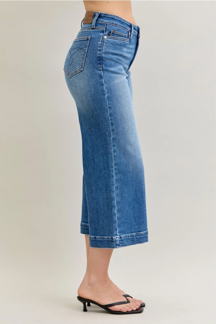 Vintage Pocket Wide Crop Jean
