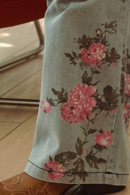 Flower Print Pants