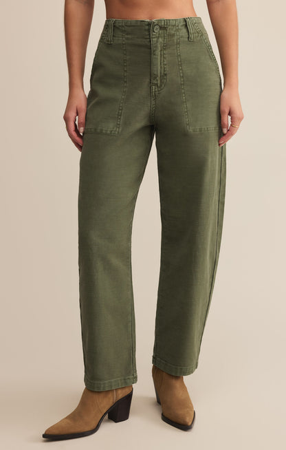 Olive Twill Pants
