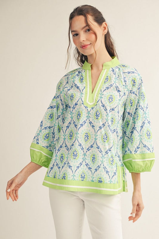 Baroque Print Top
