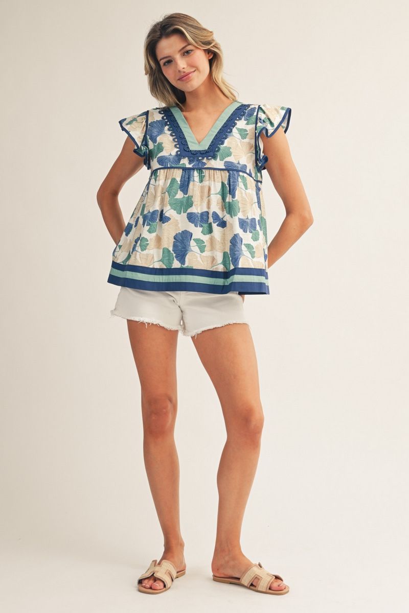 Ginkgo Scallop Blouse