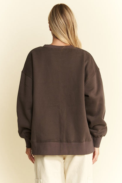 Long Sleeve Oversized Sweatshirt