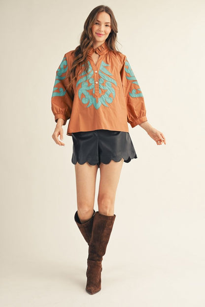 Baroque Cotton Top