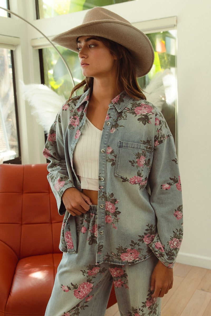 Flower Print Pants