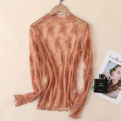 Lace Mesh Long Sleeve