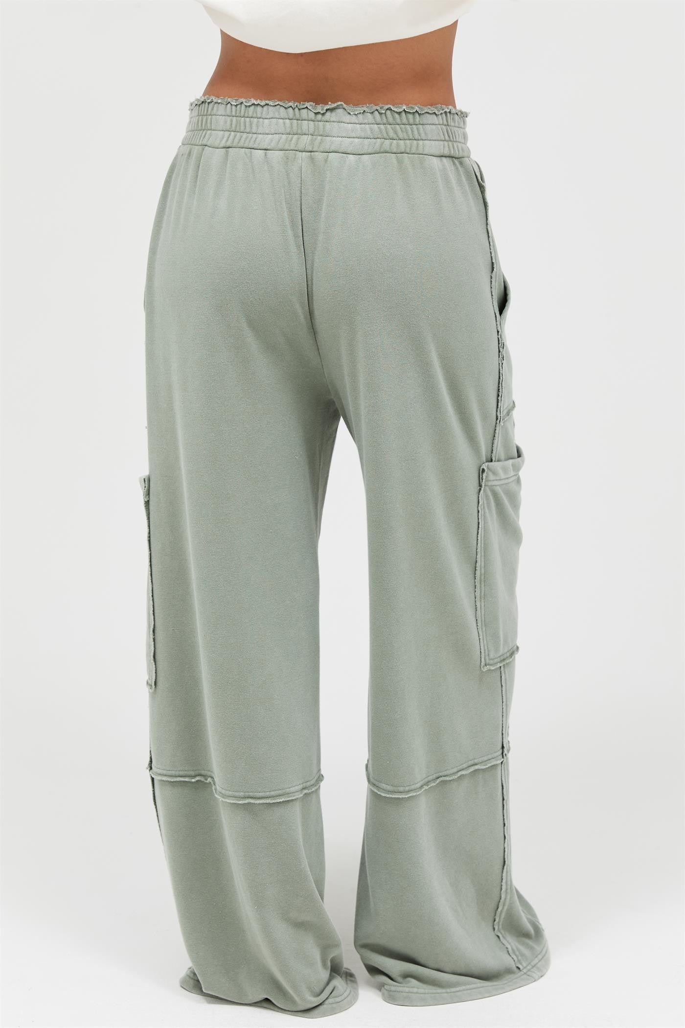 Raw Edge Cargo Pants