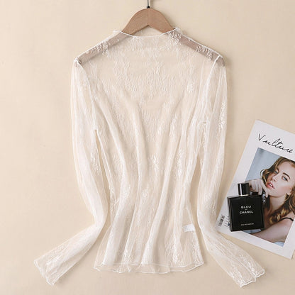 Lace Mesh Long Sleeve