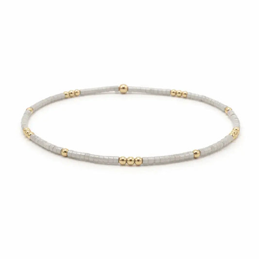 2mm Newport Silver + Gold Filled Waterproof Bracelet