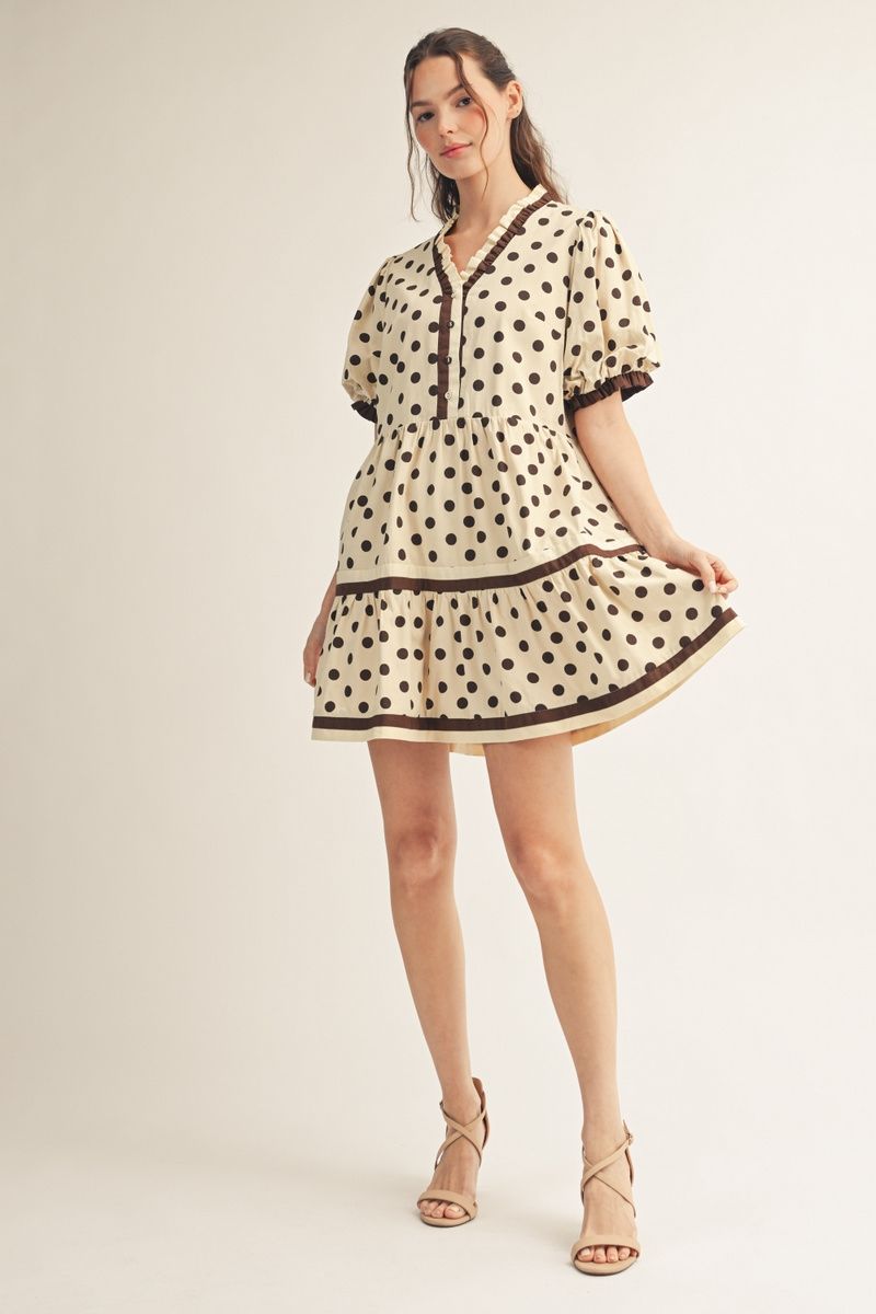 Polka Dot Tiered Dress