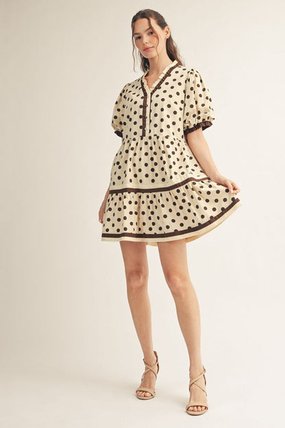 Polka Dot Tiered Dress