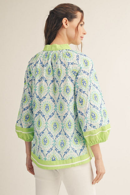 Baroque Print Top
