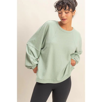 Waffle Long Sleeve Top