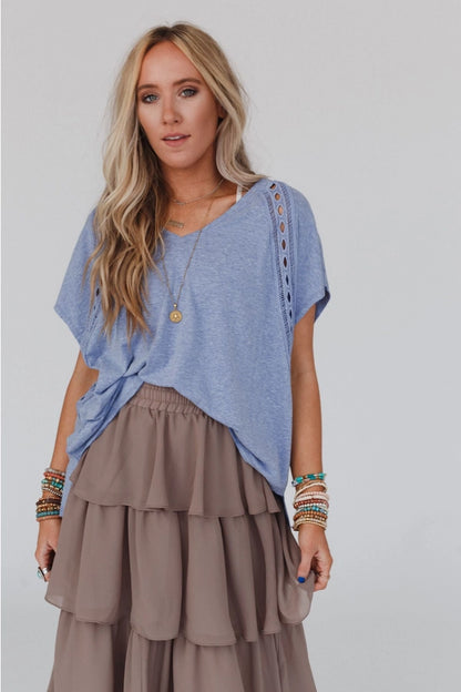 Camden Lace V Neck Top
