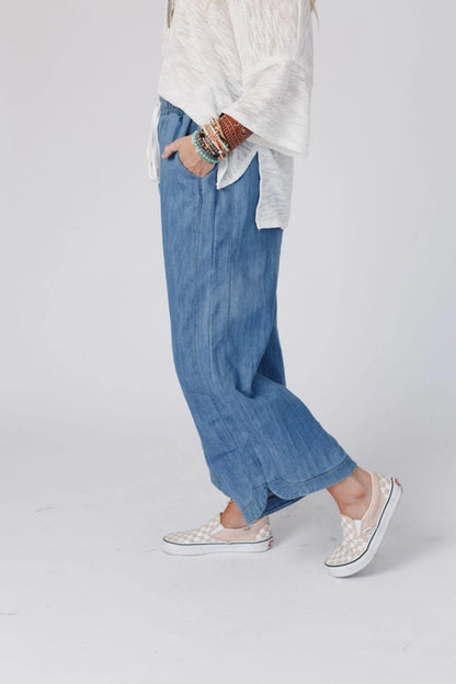 So Comfy Wide Leg Denim Pant