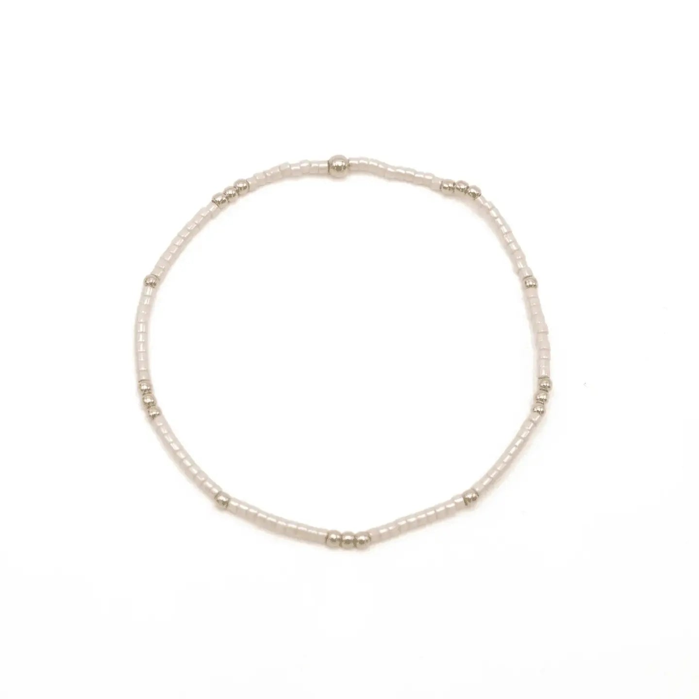 2mm Newport Palest Pink + Gold Filled Waterproof Bracelet