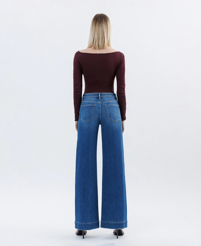 Comfort Stretch Wide Leg Trousers