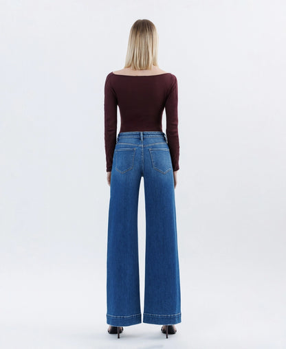 Comfort Stretch Wide Leg Trousers