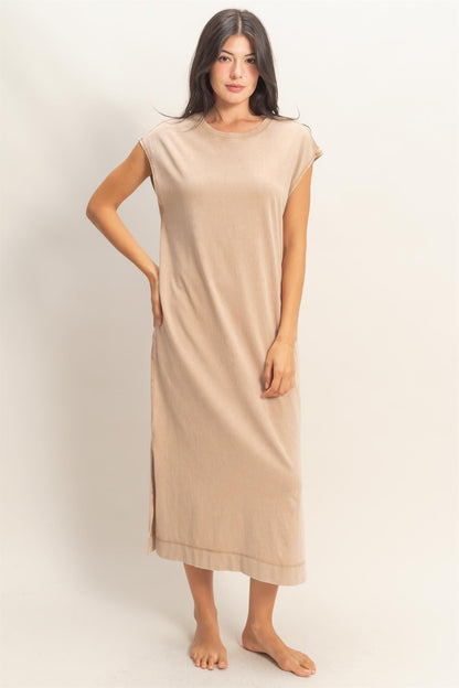 Cap Sleeve Midi Dress