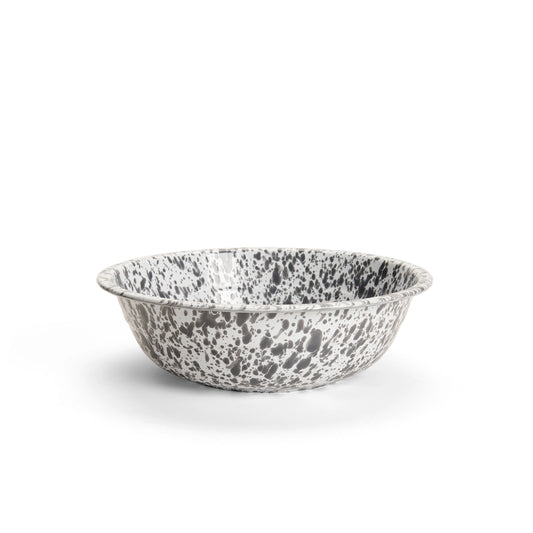 Crow Canyon Splatterware - Enamelware Small Basin 4 Qt, 12.25"