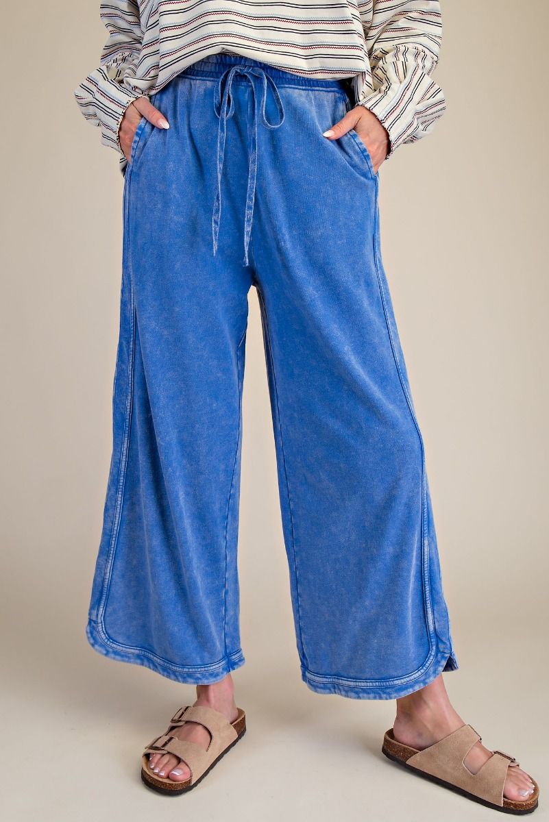 Mineral Washed Terry Knit Pants