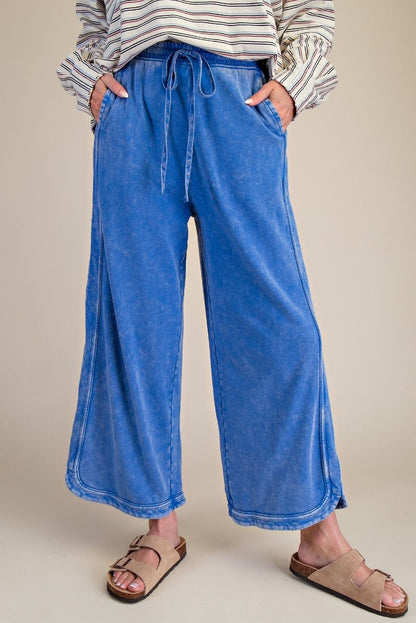 Mineral Washed Terry Knit Pants
