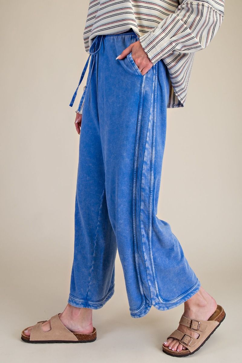 Mineral Washed Terry Knit Pants