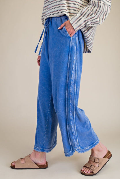 Mineral Washed Terry Knit Pants