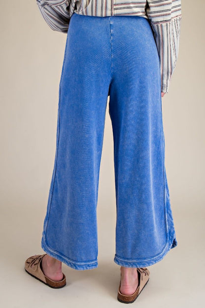 Mineral Washed Terry Knit Pants