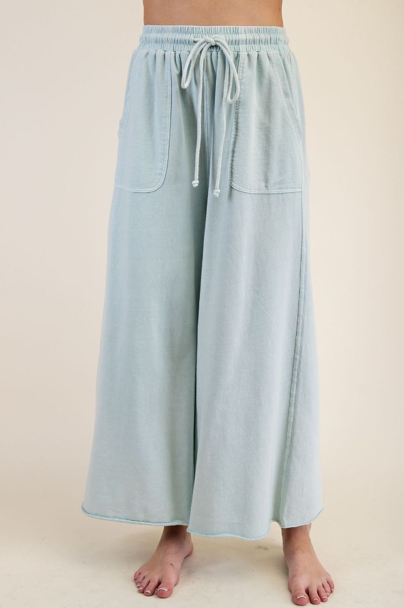 Wide Leg Terry Pants