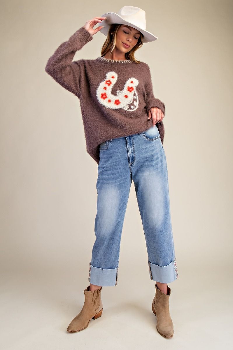 Stone Wash Stretch Jeans