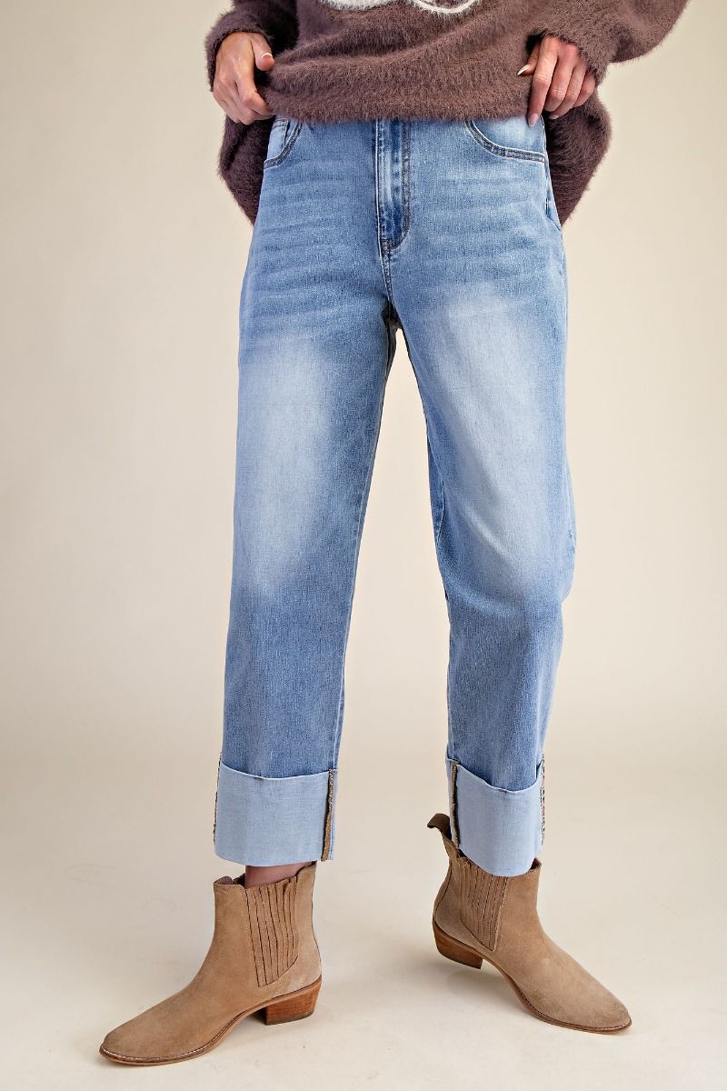 Stone Wash Stretch Jeans