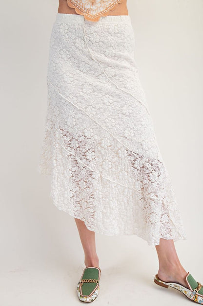 Asymmetrical Lace Skirt