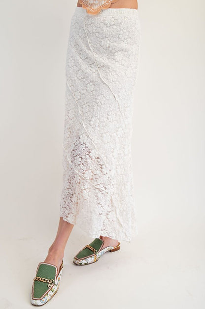 Asymmetrical Lace Skirt