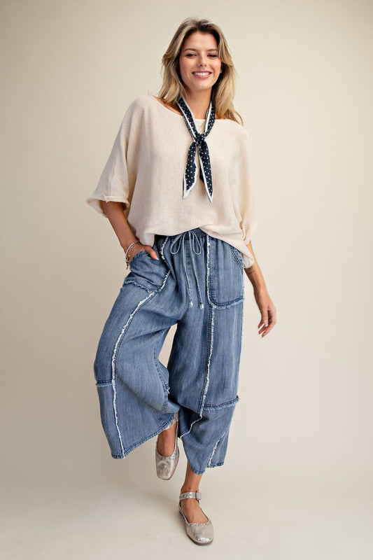 Tie Waist Palazzo Pants