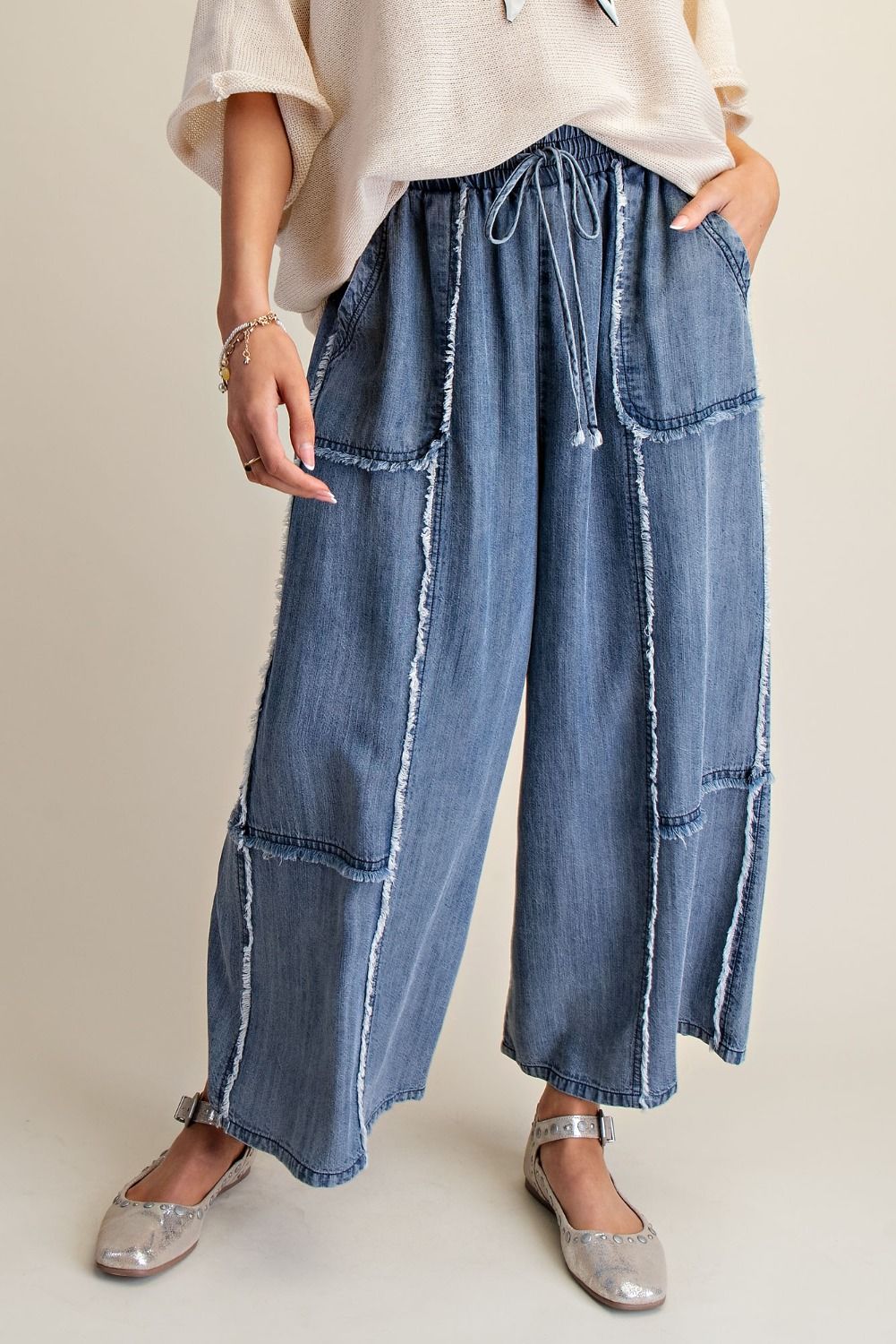 Tie Waist Palazzo Pants
