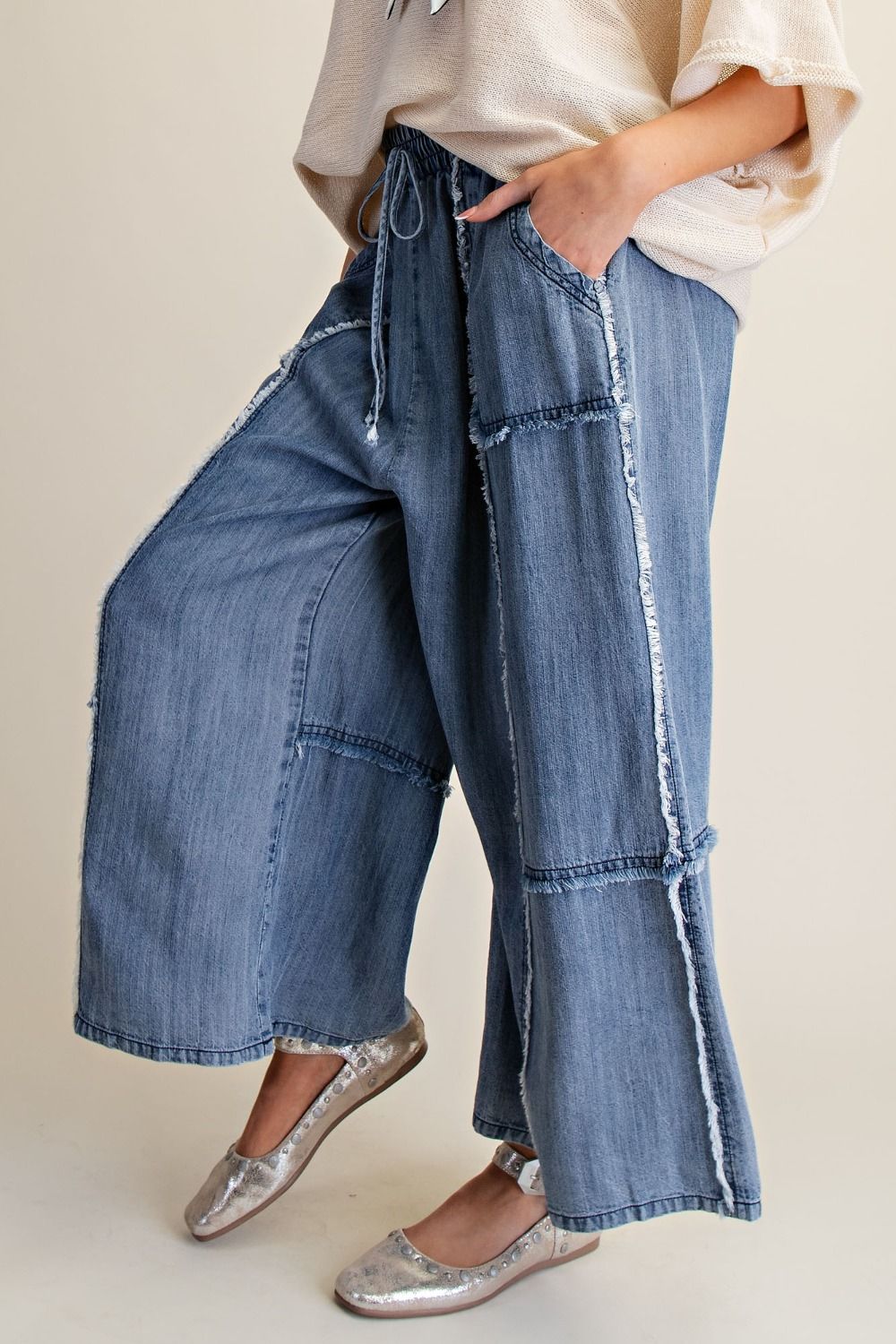 Tie Waist Palazzo Pants
