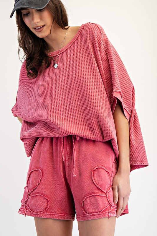 Thermal Knit Oversized Top
