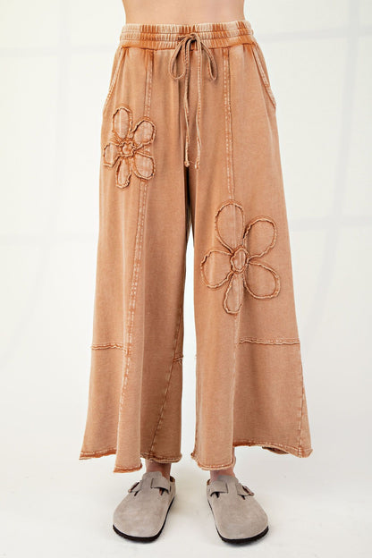 Flower Patch Knit Pants