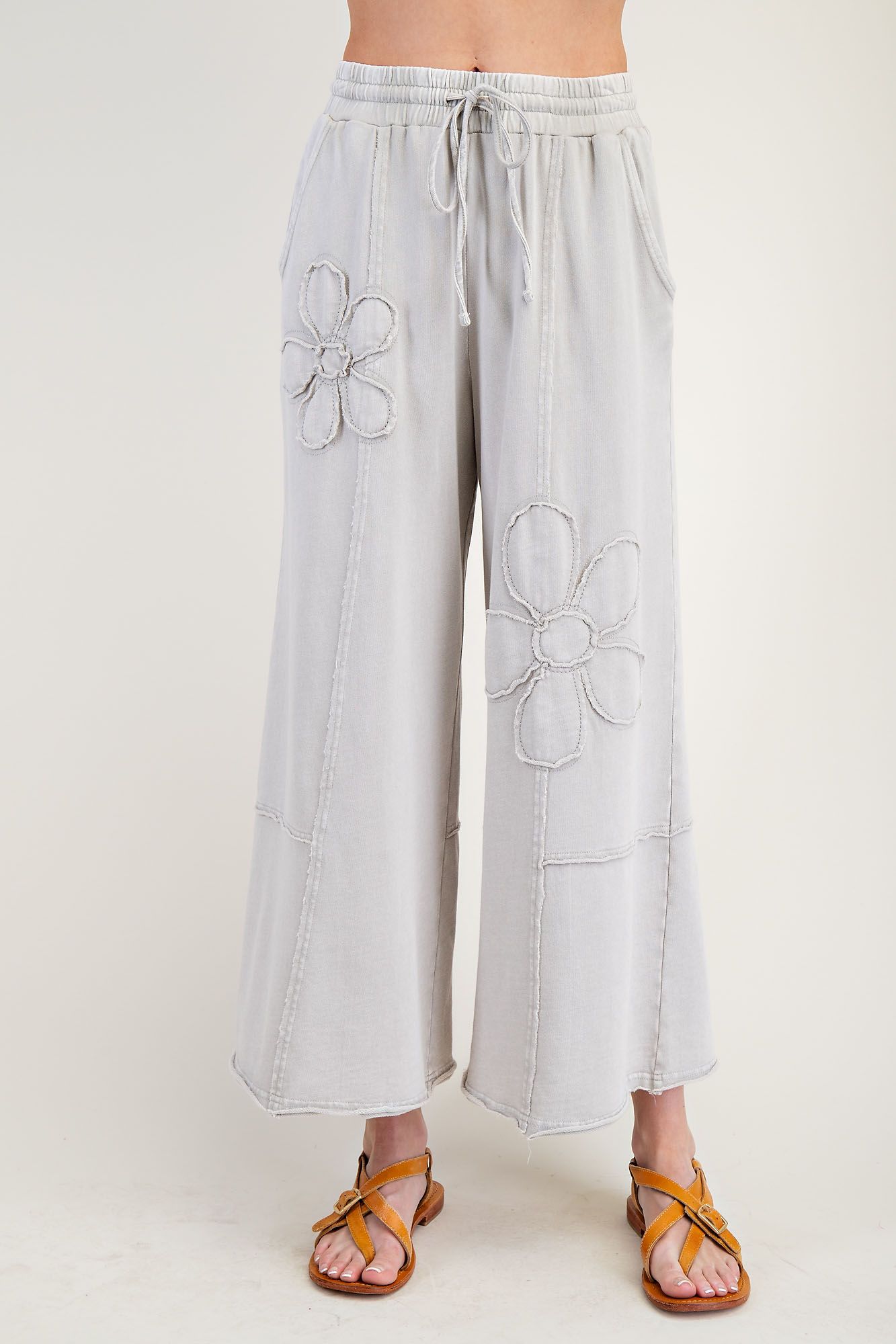 Flower Patch Knit Pants