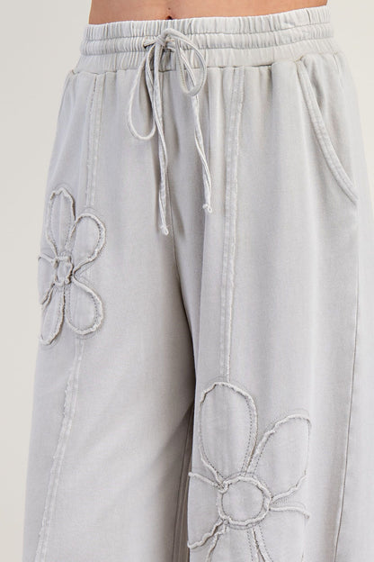 Flower Patch Knit Pants