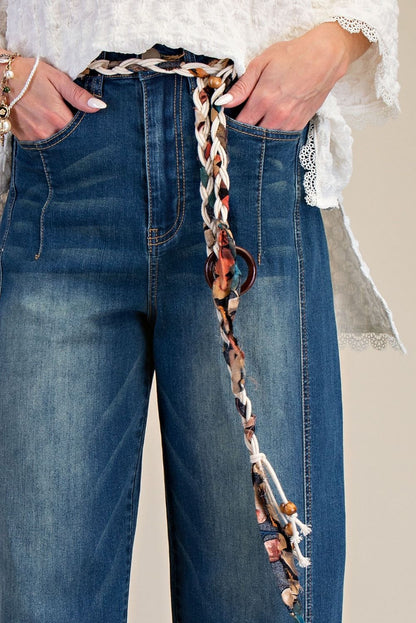 Denim Stretch Barrel Jeans