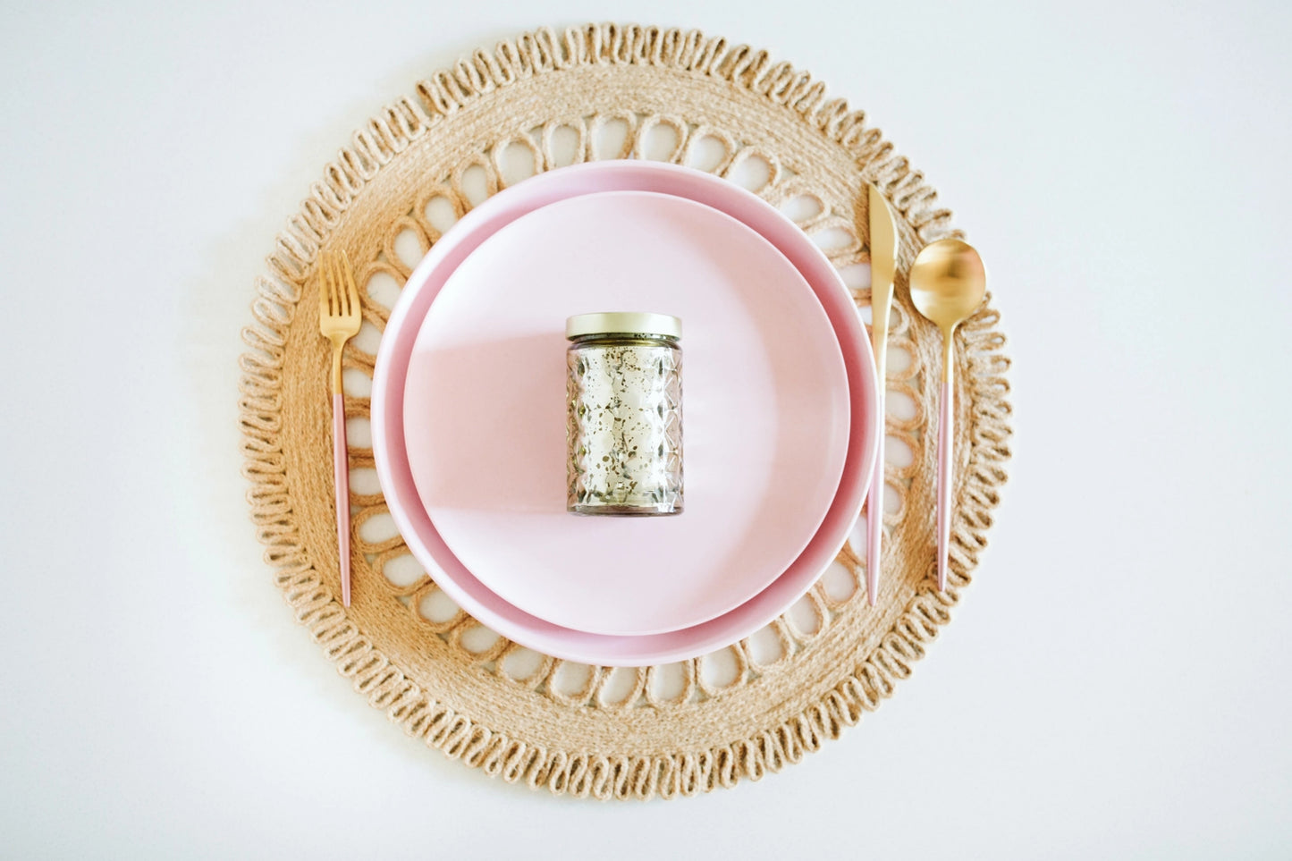 Sweet Grace Gold Glass Candle