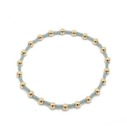 Coastal Pale Blue Newport Gold Filled Waterproof Bracelet