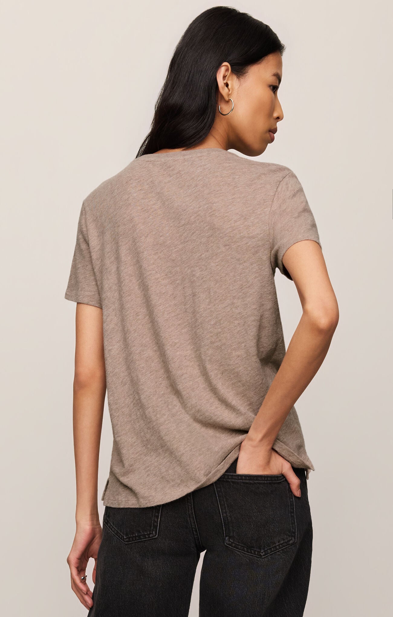 Foundation Premium Slub Tee in Heather Ash